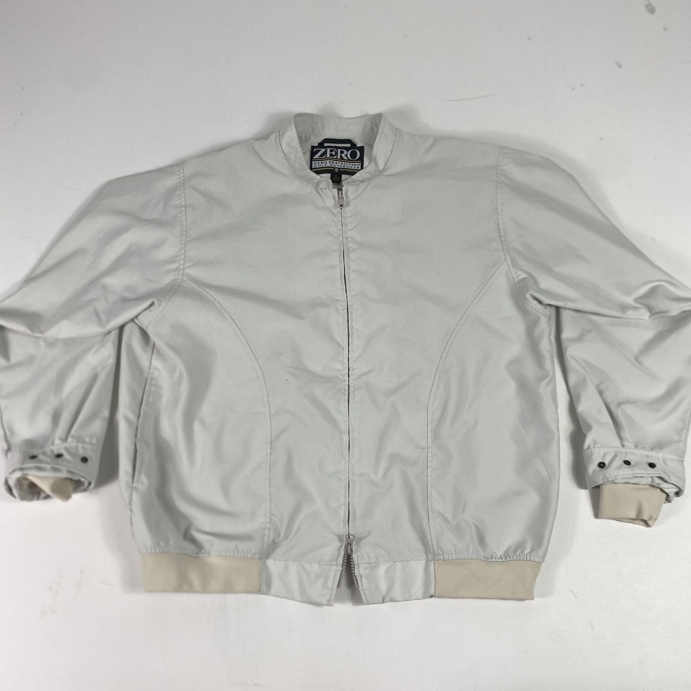 Zero Restriction Jacket Womens‎ Large Gray Microfiber Golf Windbreaker USA Made